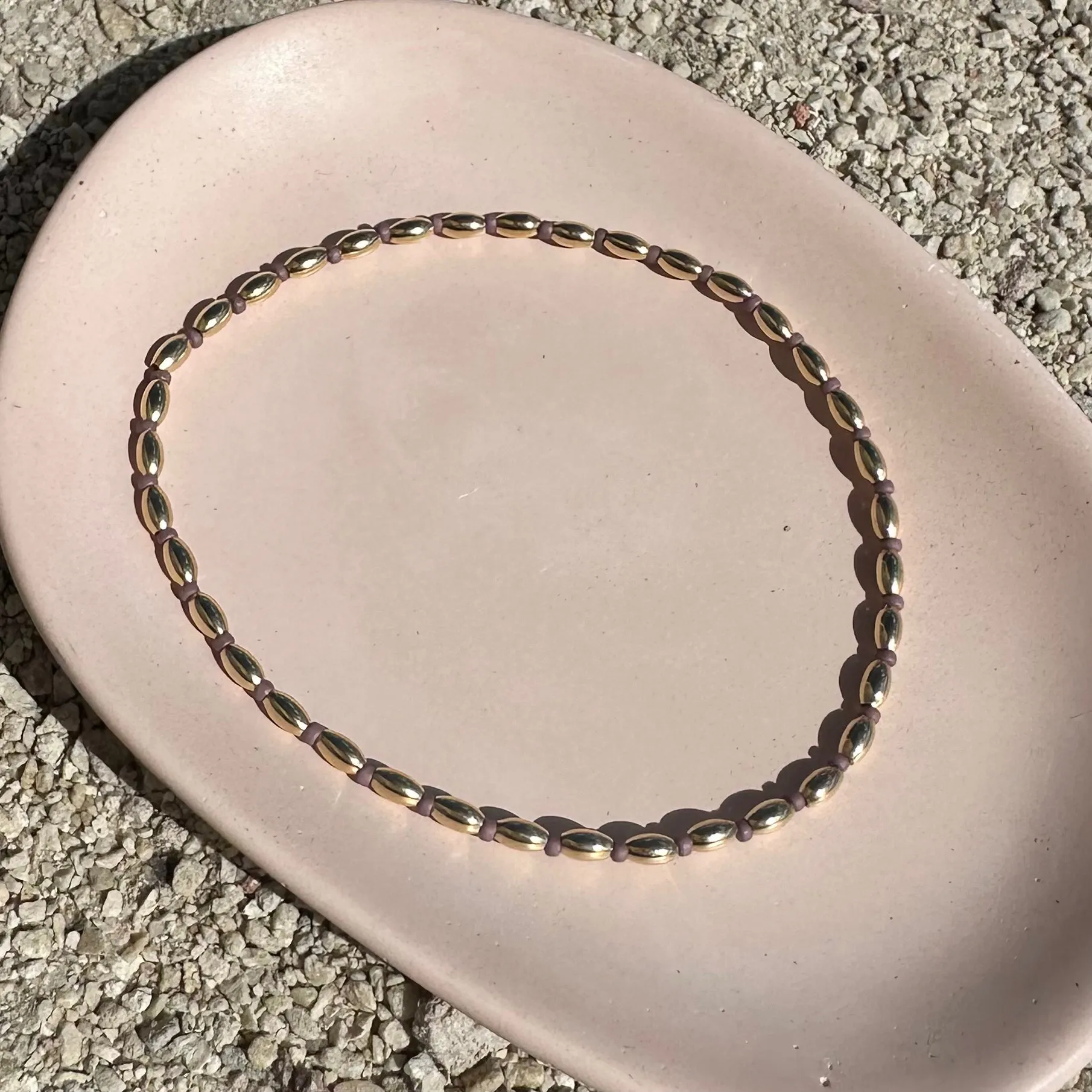 Gold Beaded - Anklets