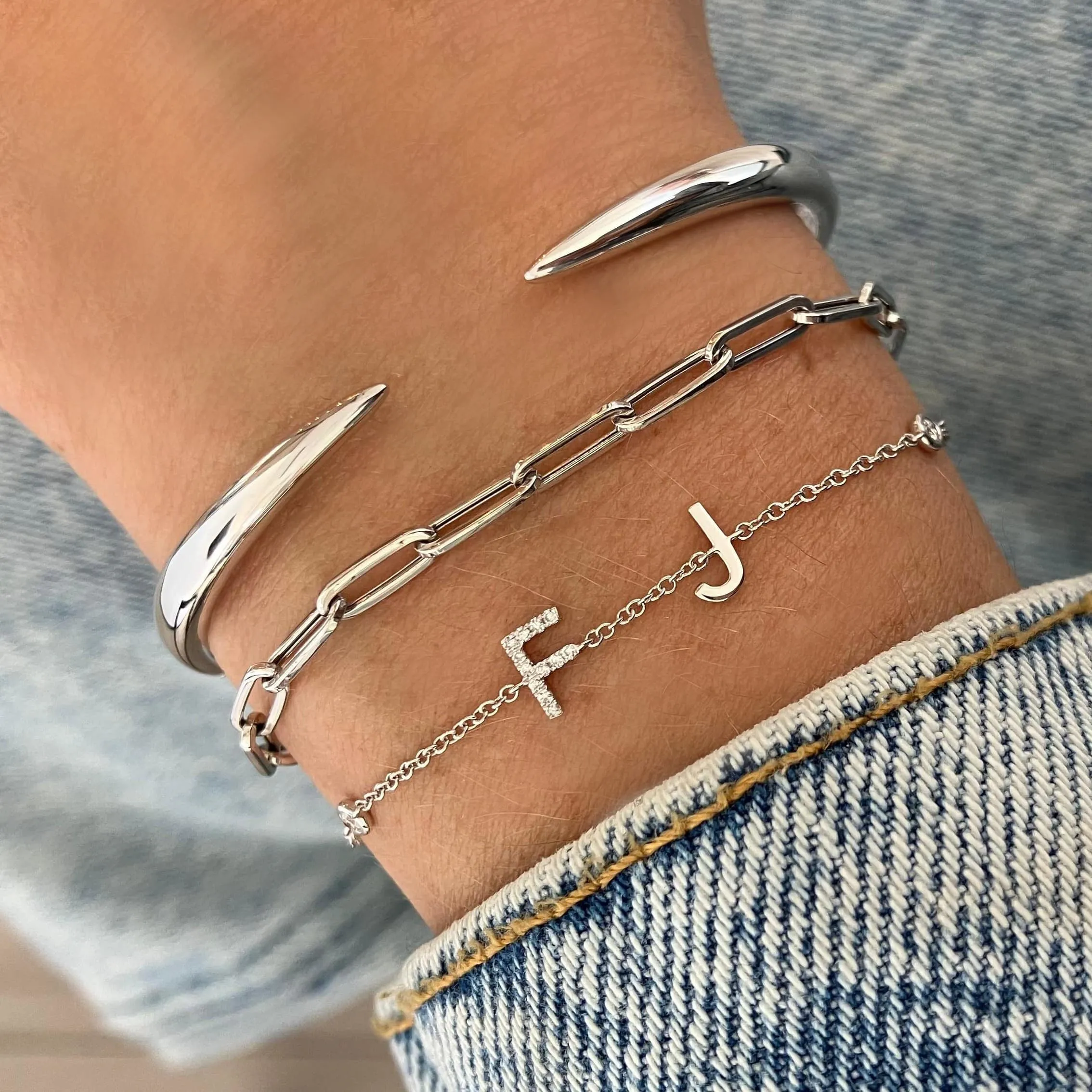 Gold Claw Bangle