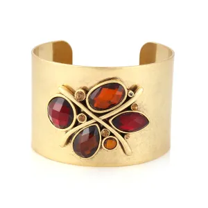GOLD CRYSTAL CUFF #199RD2201 (4C4)