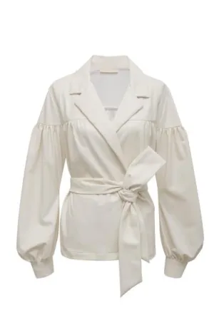 Gold Hawk Faux Leather Jacket