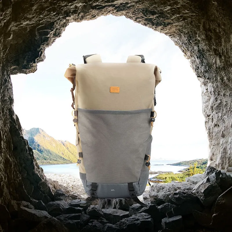 Gold mountaineering bag outdoor hiking bag waterproof men's camping backpacks large capacity