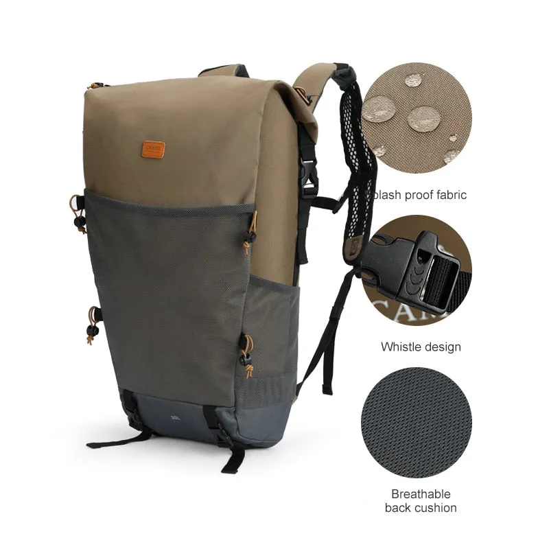Gold mountaineering bag outdoor hiking bag waterproof men's camping backpacks large capacity