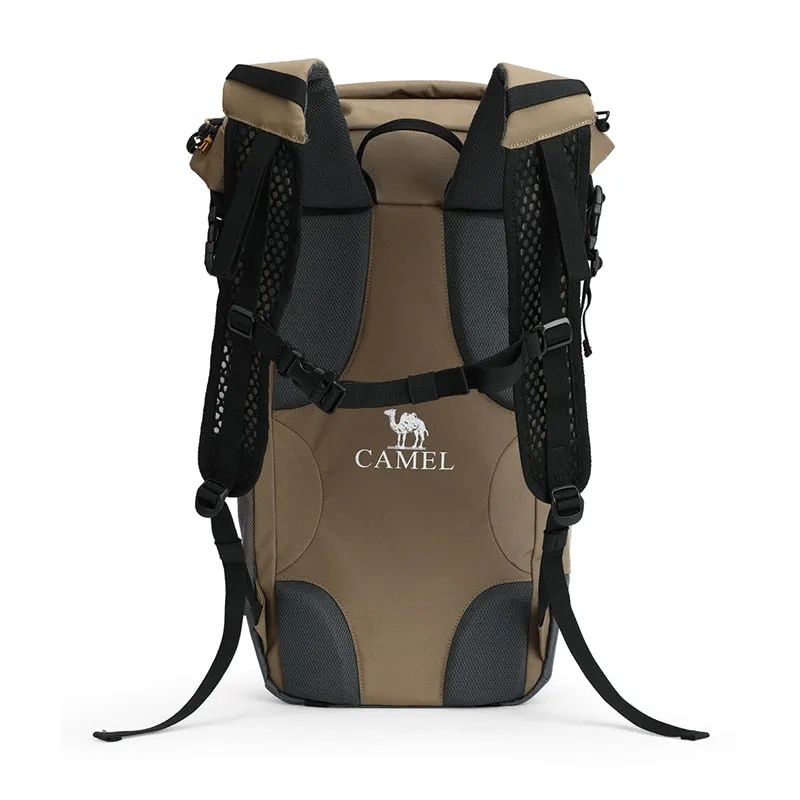 Gold mountaineering bag outdoor hiking bag waterproof men's camping backpacks large capacity