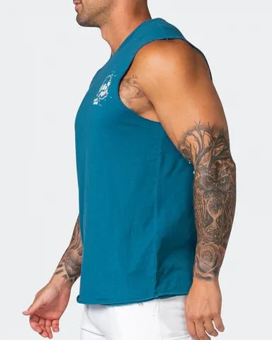 Graffiti Tag Vintage Tank - Washed Marine