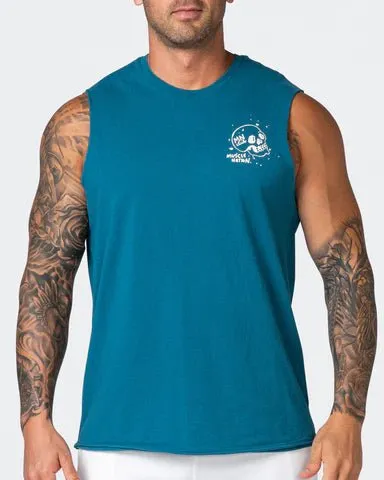 Graffiti Tag Vintage Tank - Washed Marine