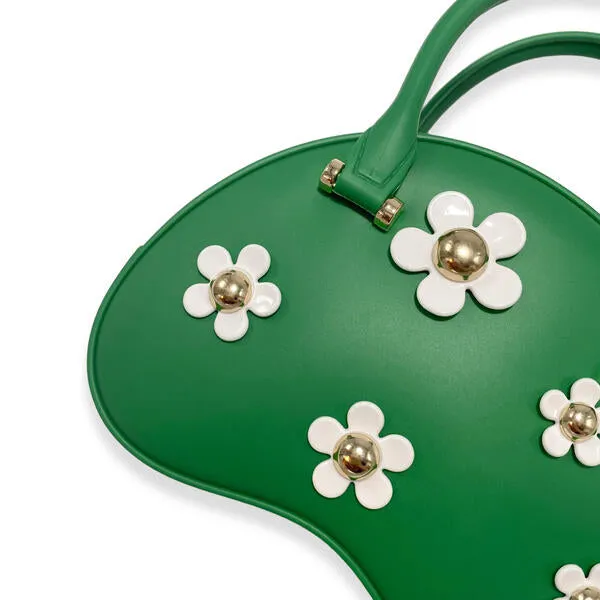 Green Floral Dome Purse