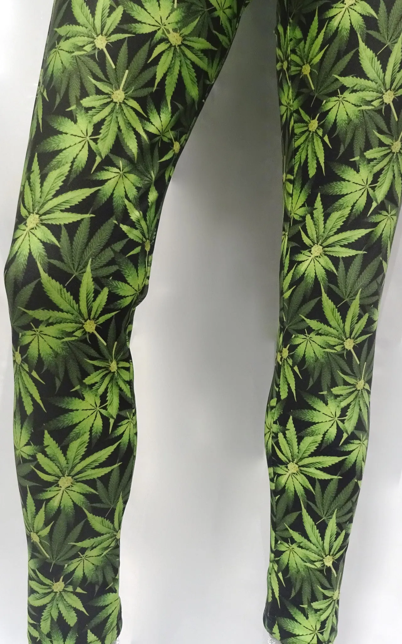 Green Marijuana Leggings