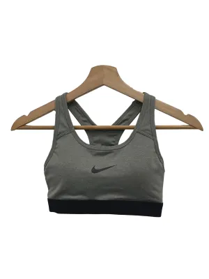 Grey Nike Logo Sports Bra