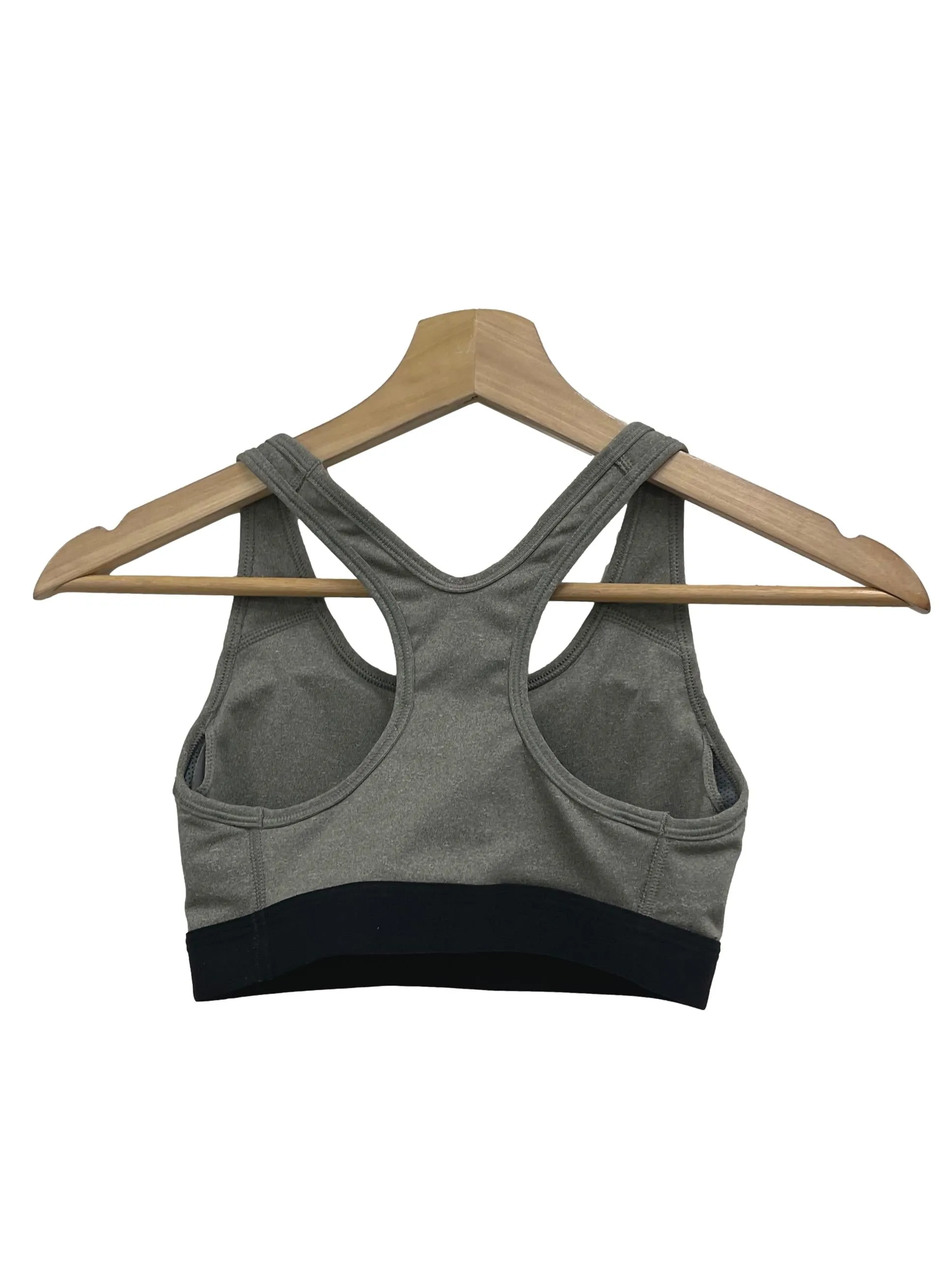 Grey Nike Logo Sports Bra