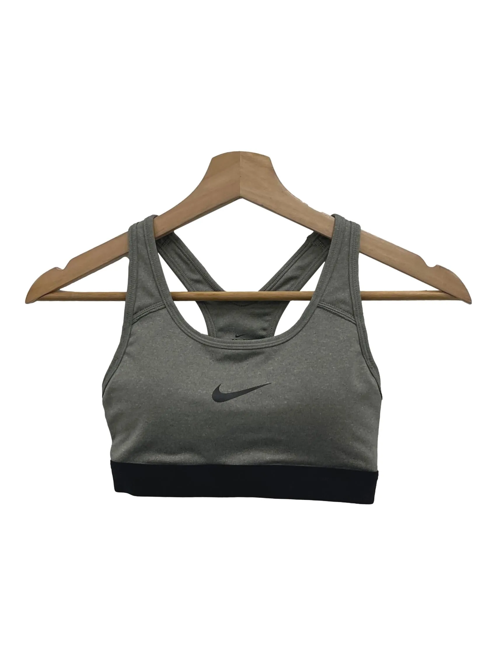 Grey Nike Logo Sports Bra