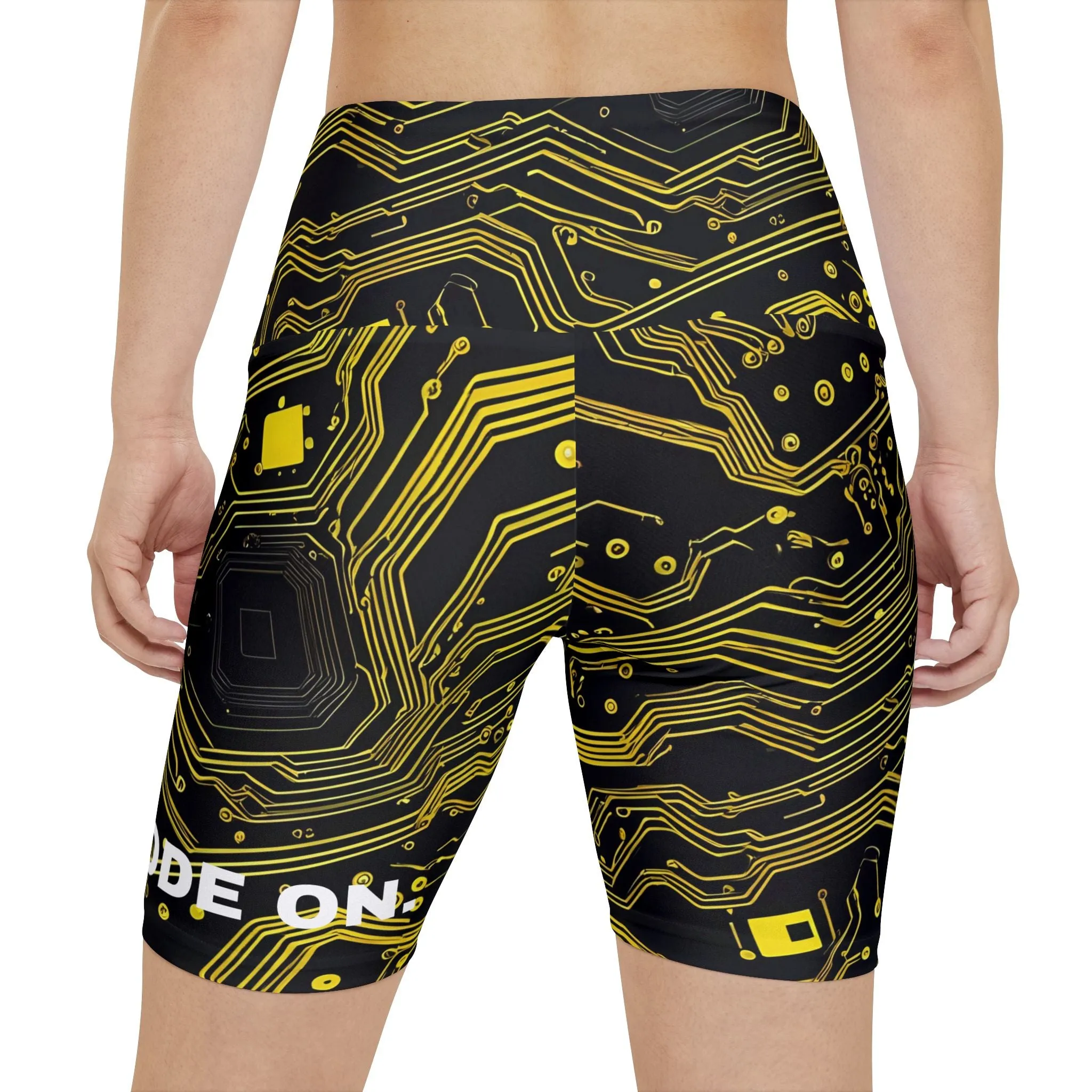 Grind Mode On. Women's Biker Shorts - Graphic  Activewear