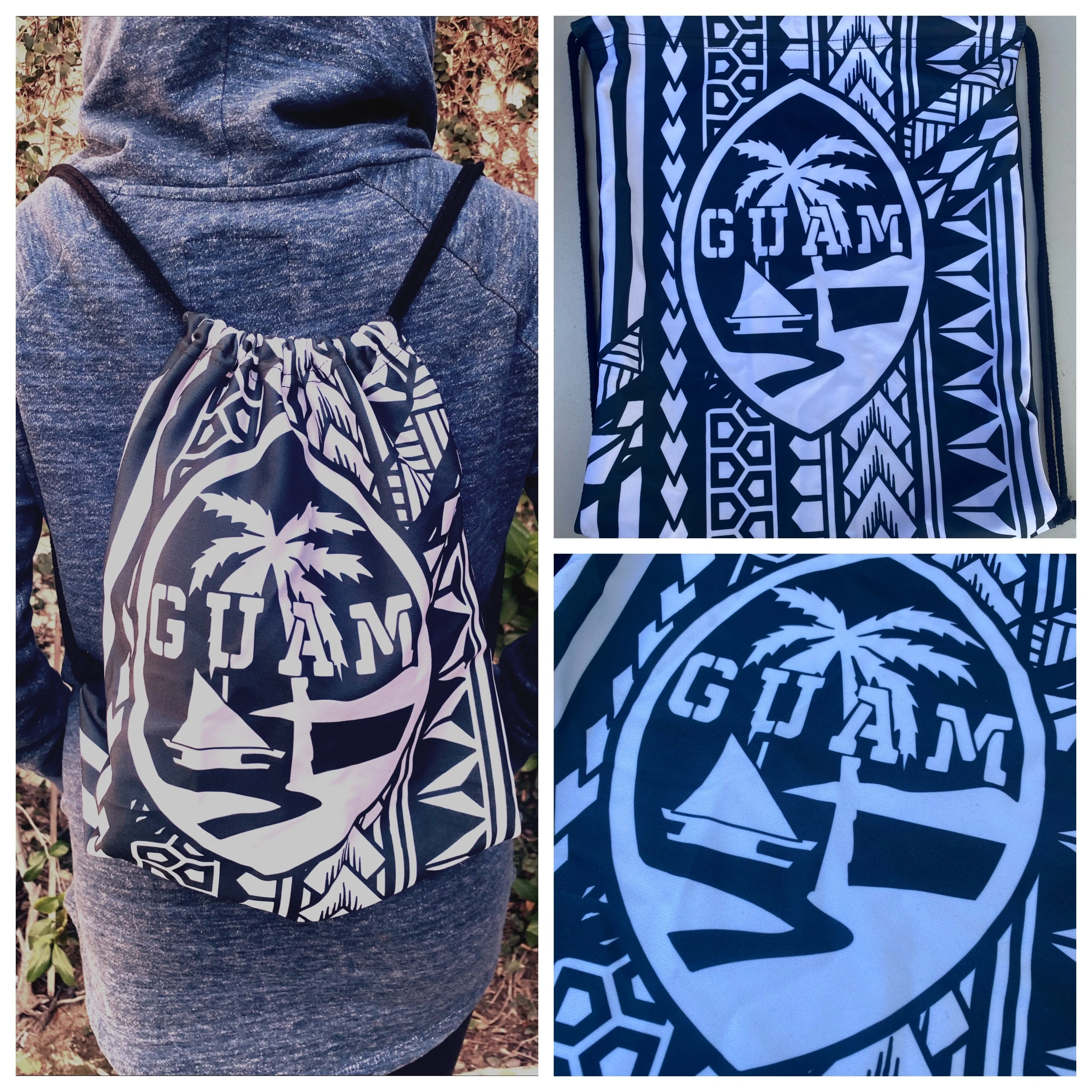 Guam Shield Tribal Gym Bag