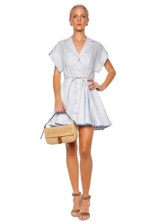 Guayaba Belted Mini Shirt Dress