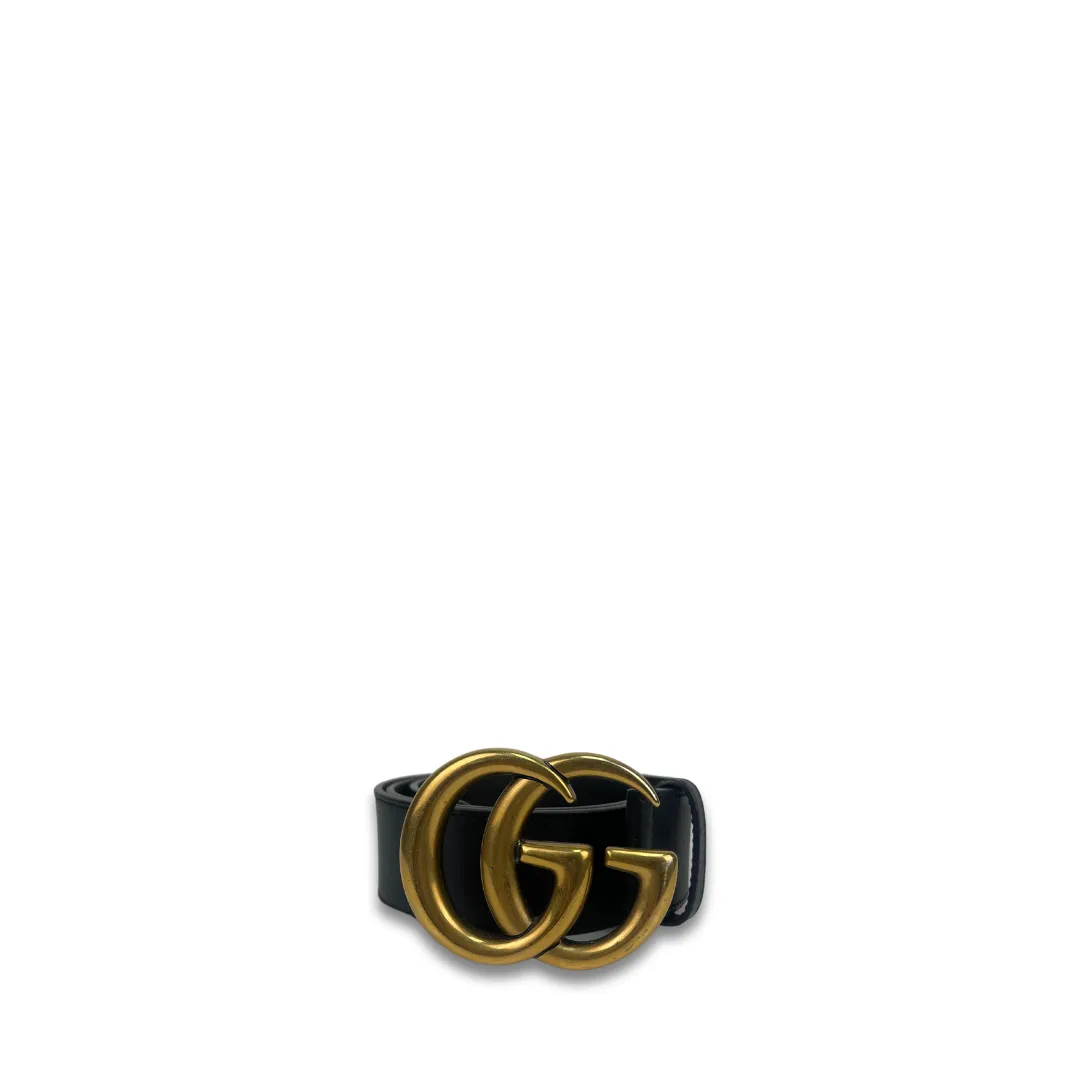 Gucci Black 1.5"  Marmont Belt - Size 75