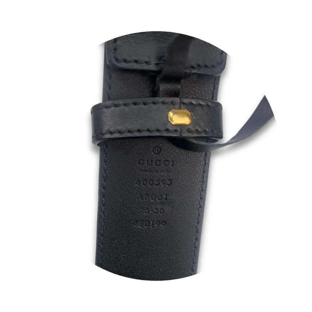Gucci Black 1.5"  Marmont Belt - Size 75