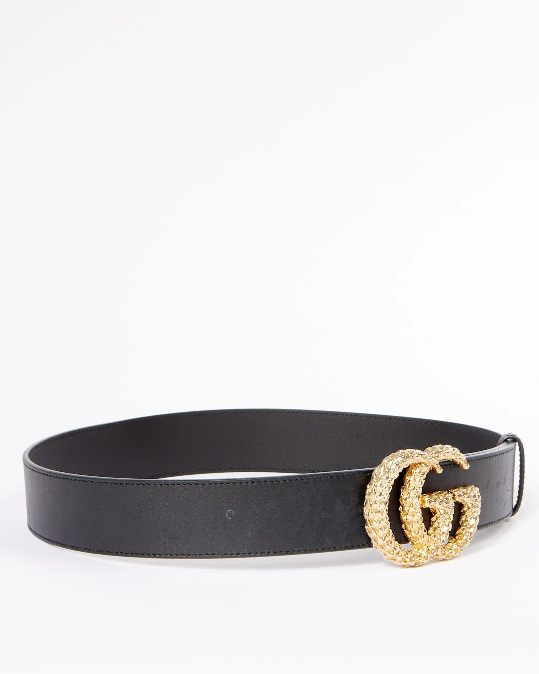 Gucci Black GG Special Edition Marmont Belt - 85/34