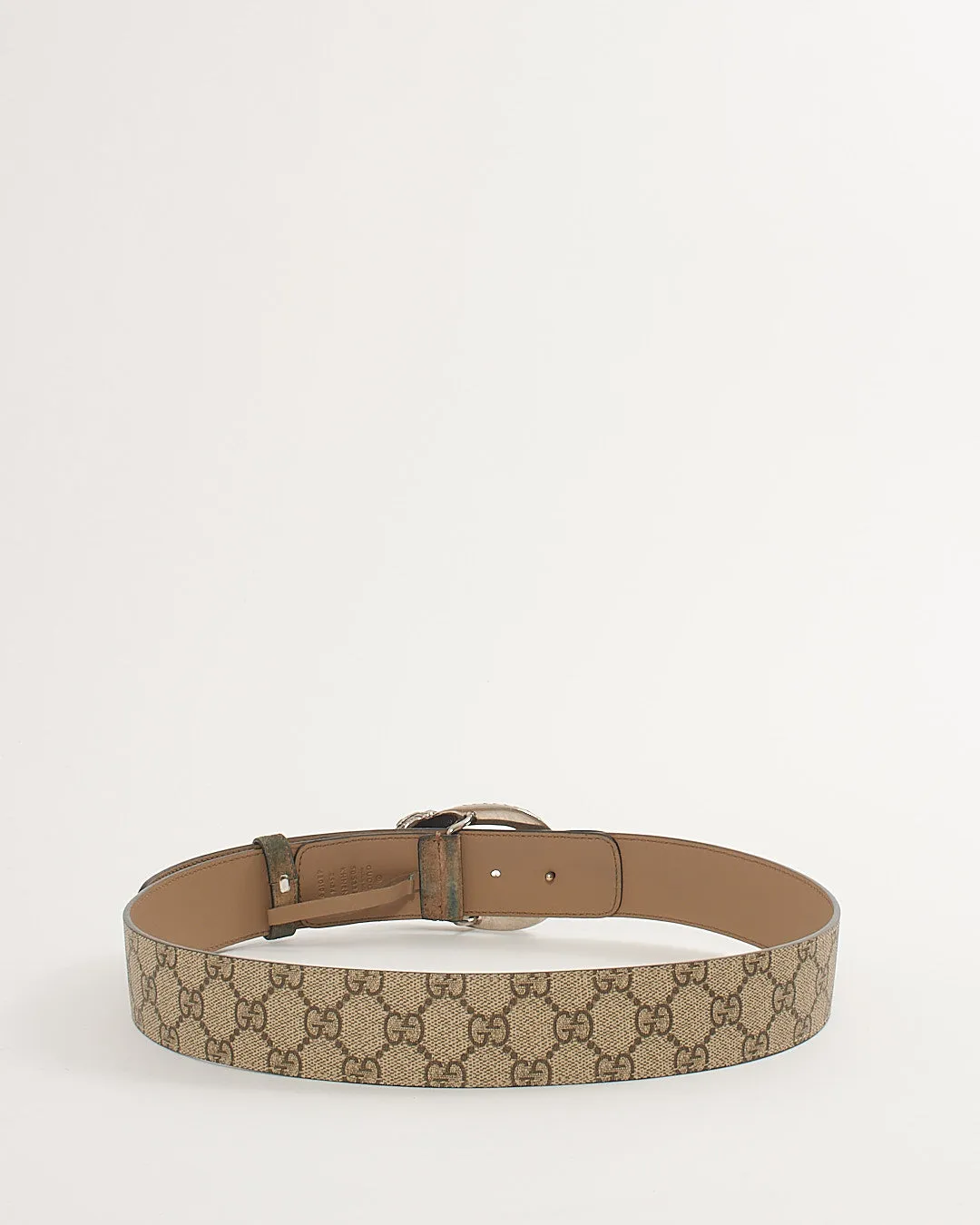 Gucci Brown GG Coated Canvas Dionysus Belt - 85/34