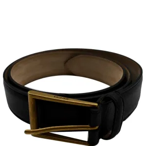 GUCCI Calfskin Leather Belt Black 495502 Size 85.34 - Final Sale
