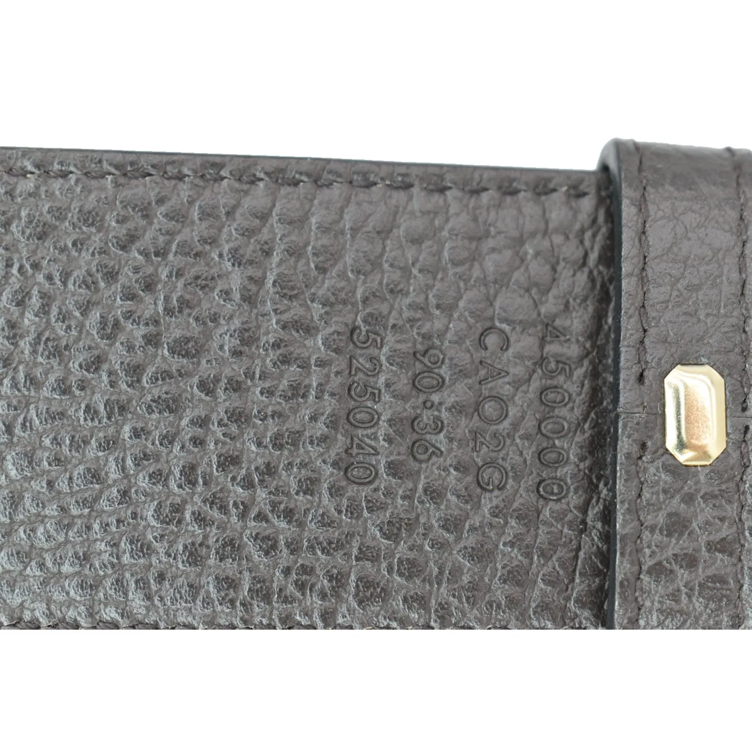 GUCCI GG Reversible Leather Belt Black/Brown 450000 Size 90.36