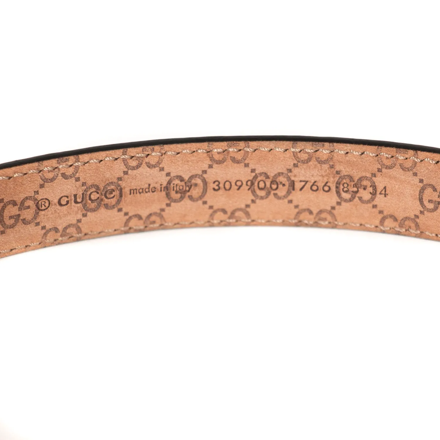 Gucci Guccissima Leather Waist Belt