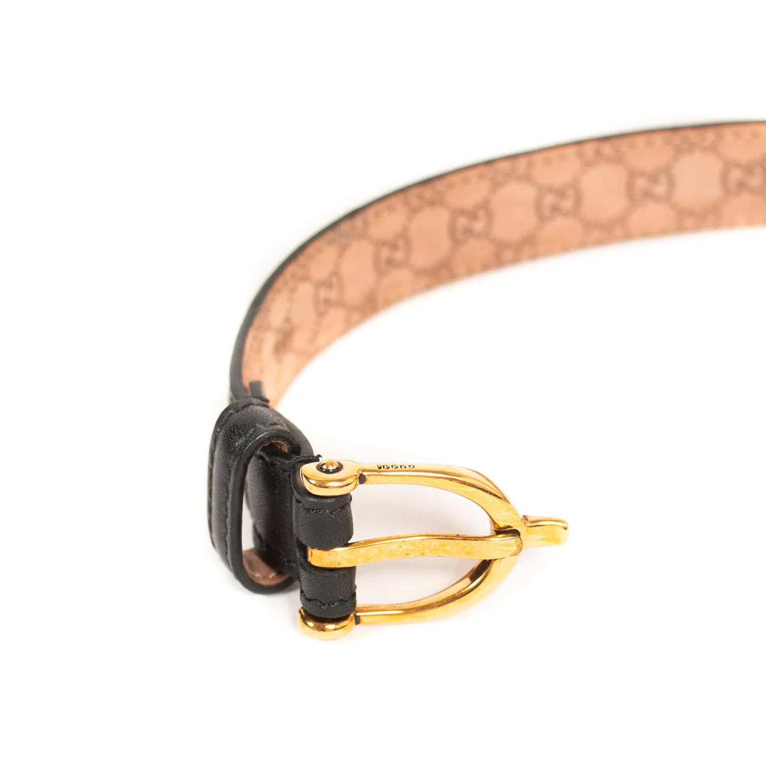 Gucci Guccissima Leather Waist Belt