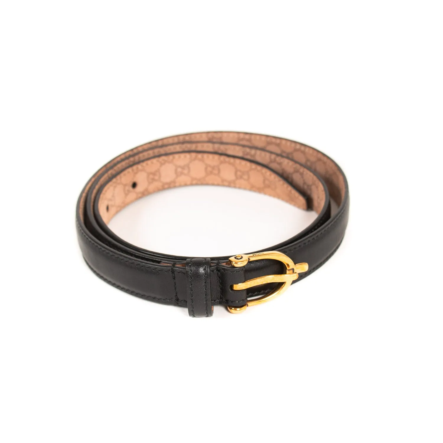 Gucci Guccissima Leather Waist Belt
