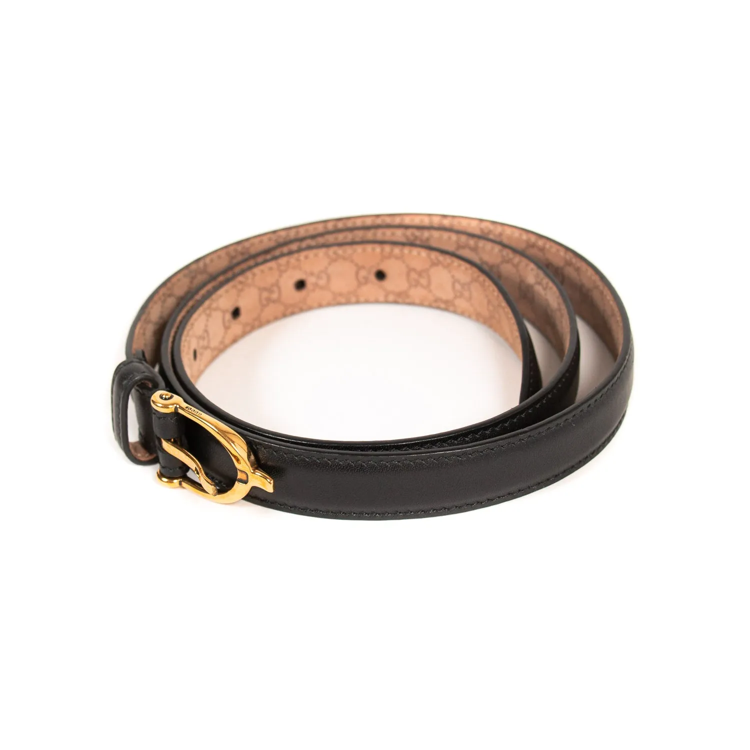 Gucci Guccissima Leather Waist Belt