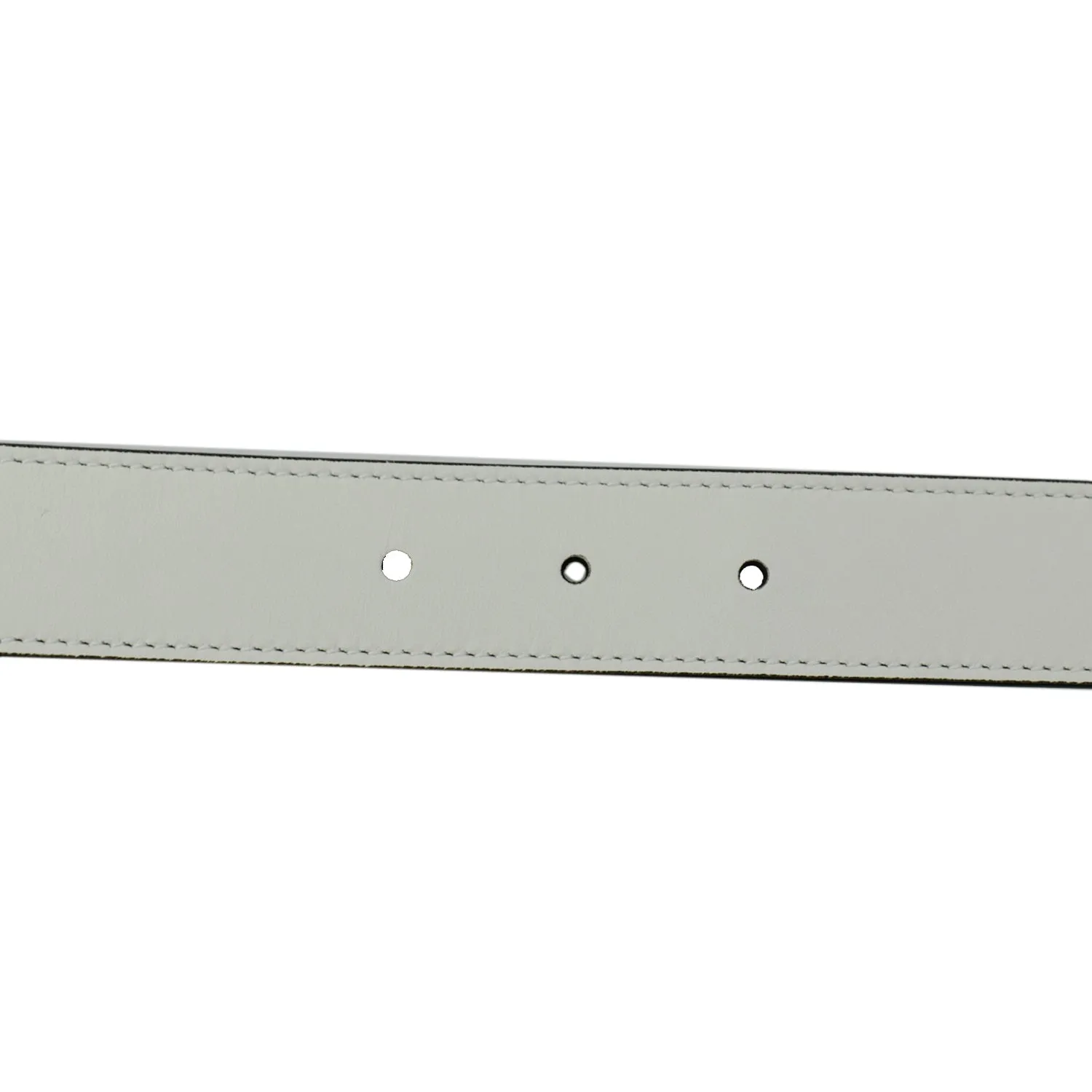 GUCCI  Horsebit Interlocking Leather Belt White 550122 Size 95/38