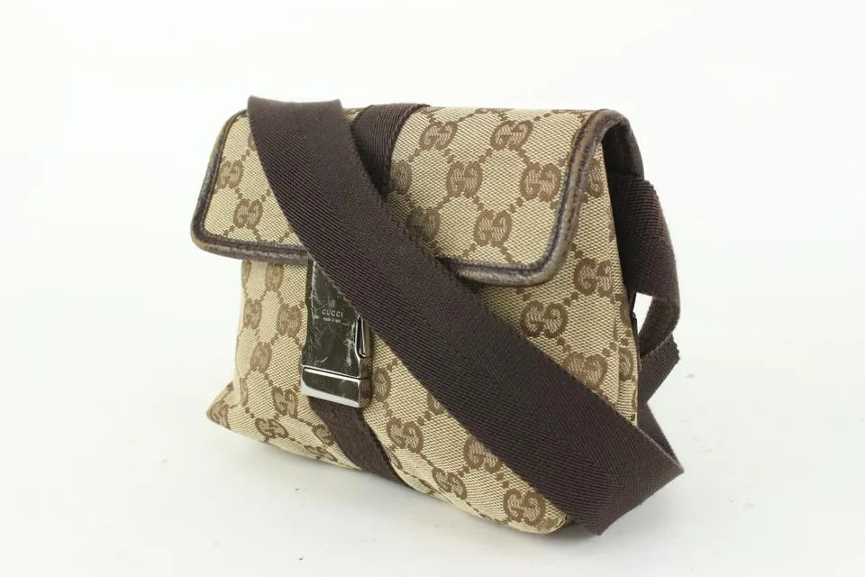 Gucci Monogram GG Belt Pouch Fanny Pack Waist Bag 913gk20