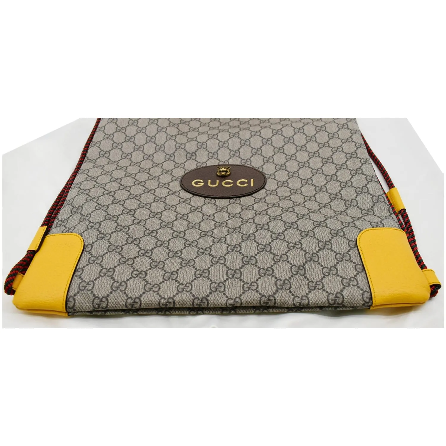 GUCCI Neo Vintage Drawstring GG Supreme Canvas Backpack Bag Beige 473872 - 10% OFF