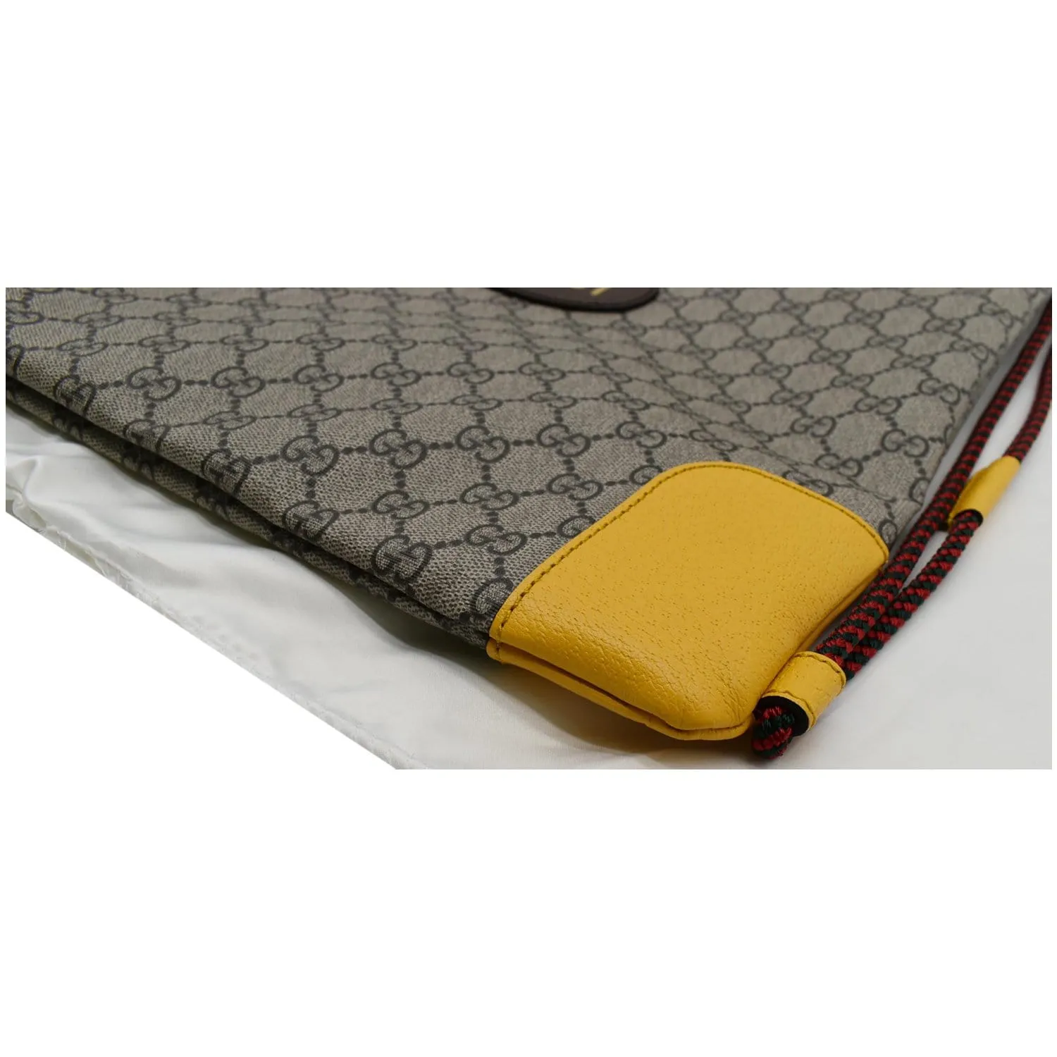 GUCCI Neo Vintage Drawstring GG Supreme Canvas Backpack Bag Beige 473872 - 10% OFF