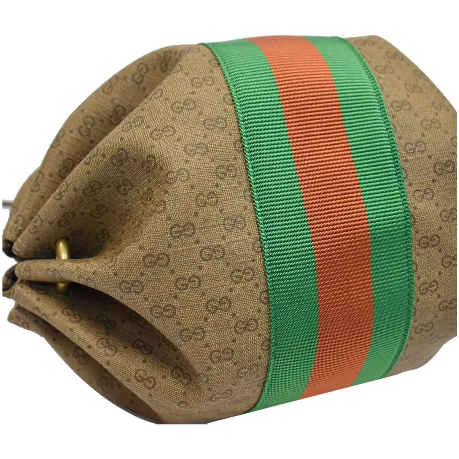 GUCCI New Candy Butterfly Mini GG Supreme Monogram Web Crossbody Bag Beige