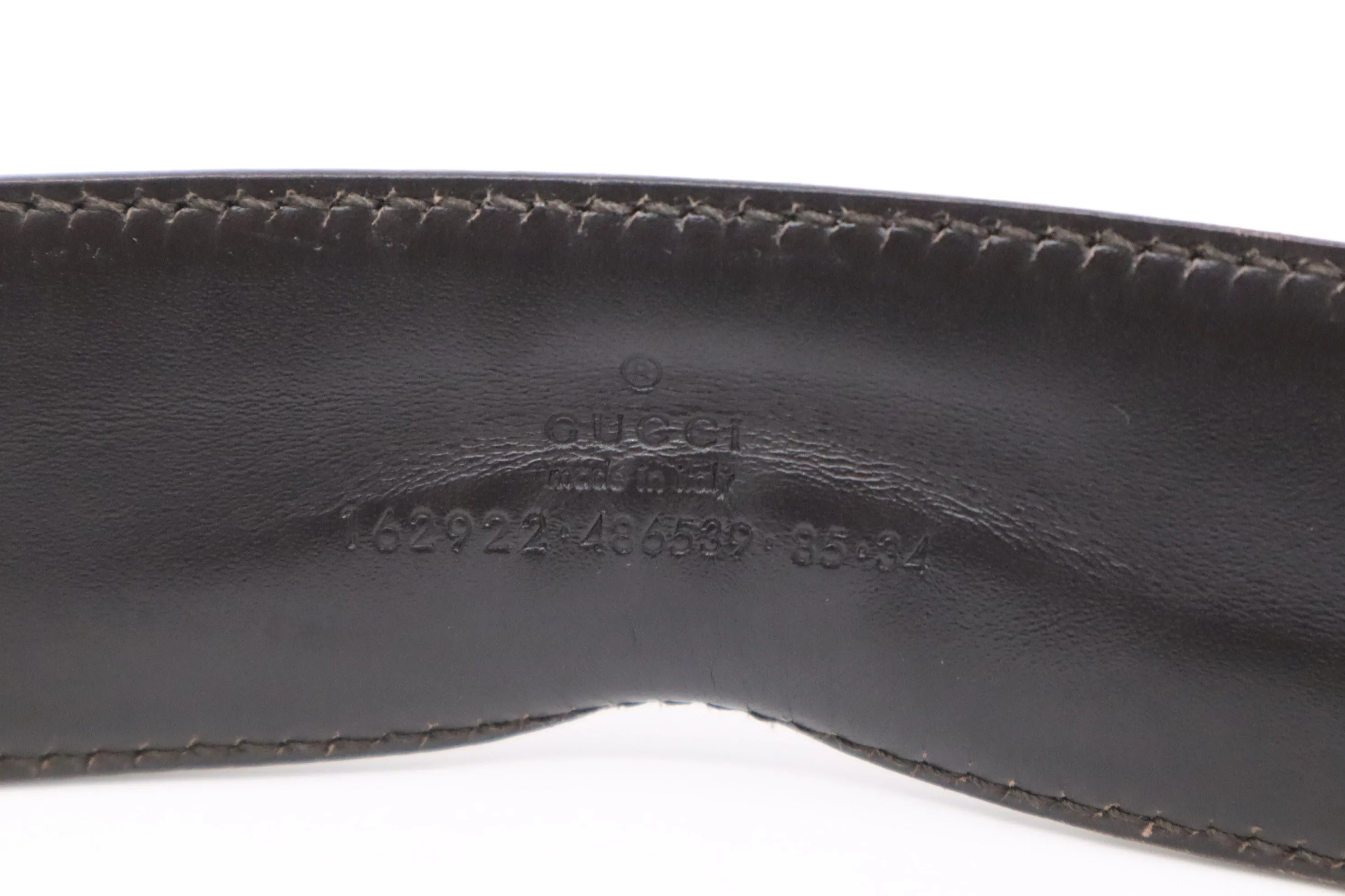 Gucci Sherry Line Belt in Brown Leather