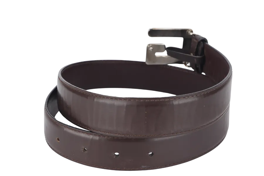 GUCCI VINTAGE BROWN BELT NO DUST COVER AND BOX