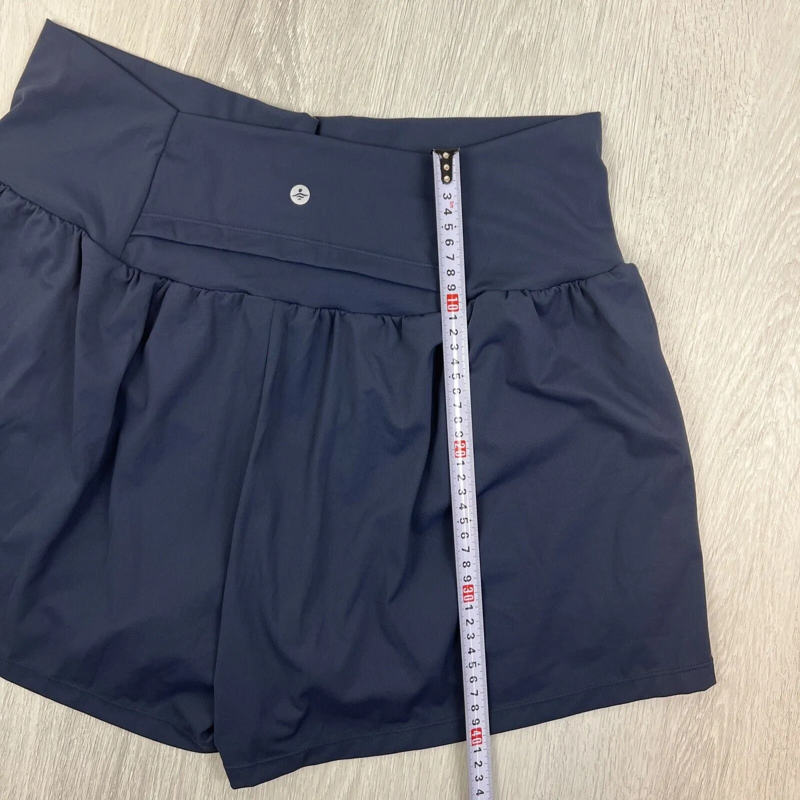 Halara Womens Navy Blue Activewear Athletic Shorts Yoga Size XL Long (New)