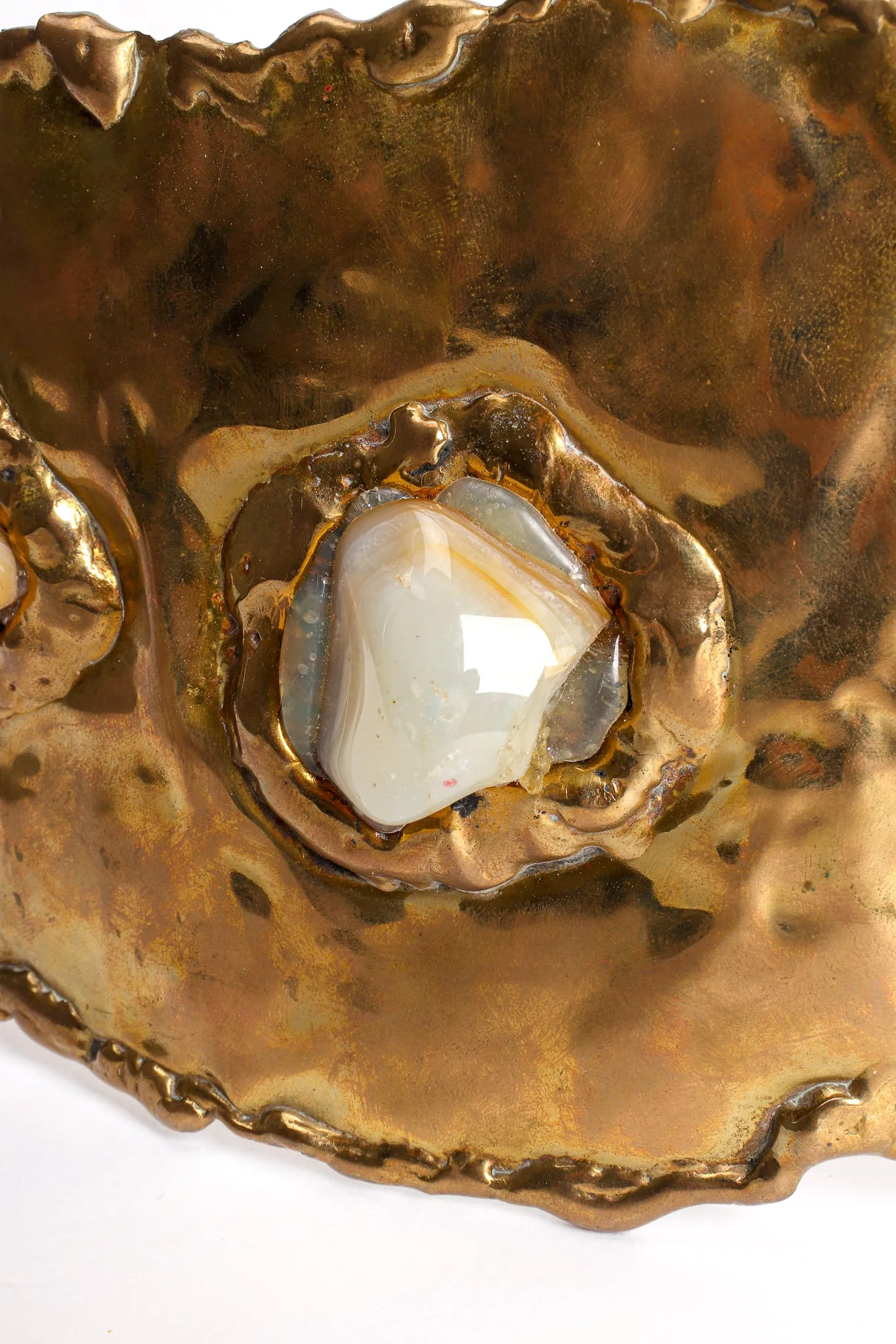 Hammered Brutalist Stone Waist Belt