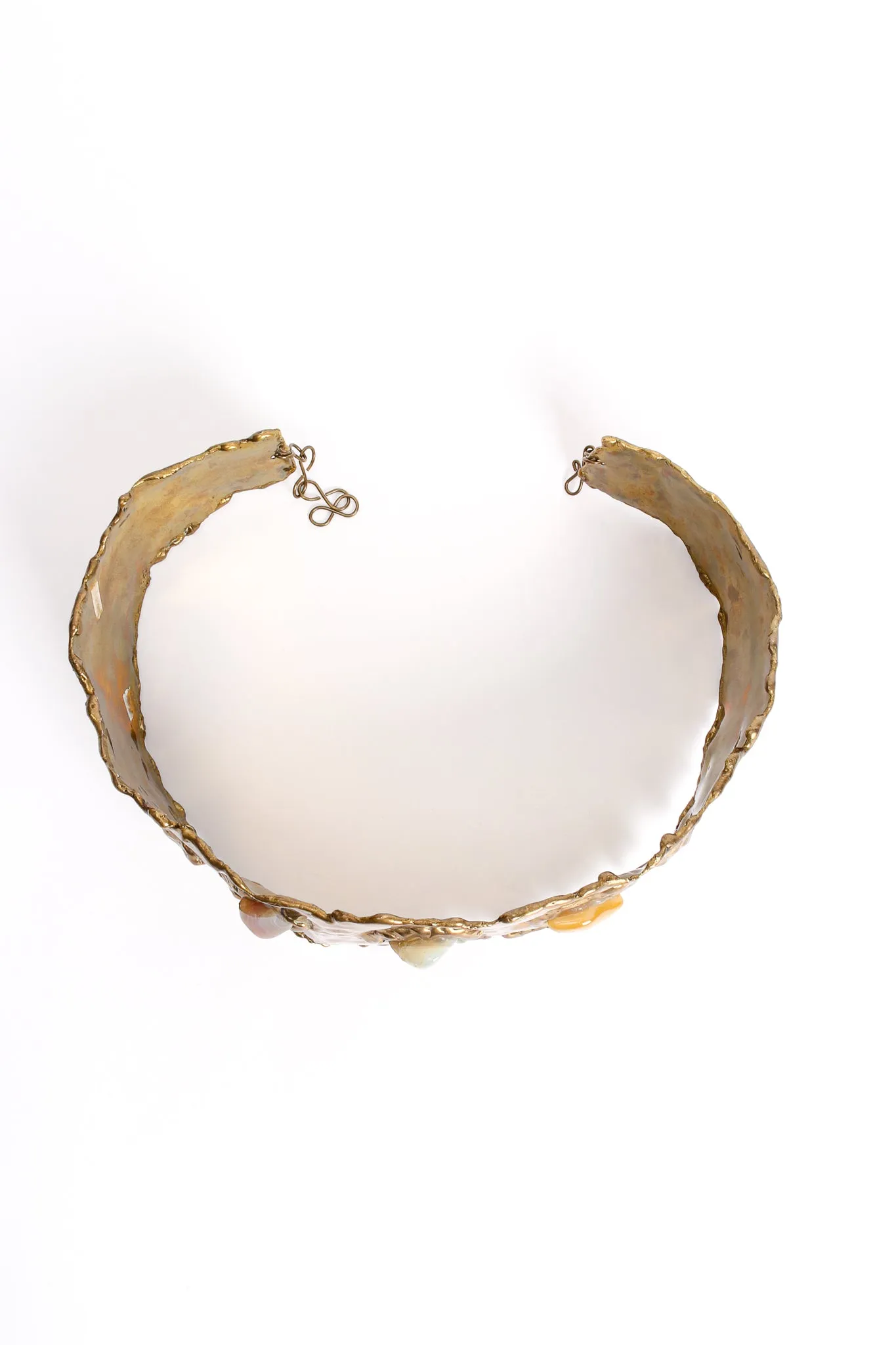 Hammered Brutalist Stone Waist Belt