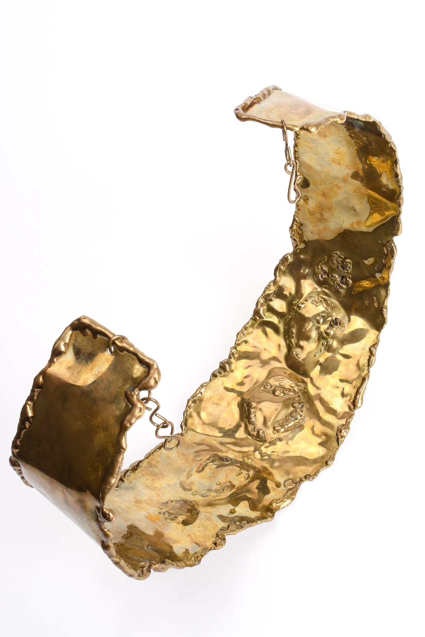 Hammered Brutalist Stone Waist Belt