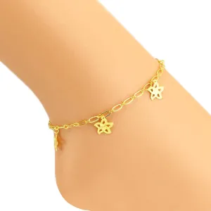 Hanging Floral Charms Anklet