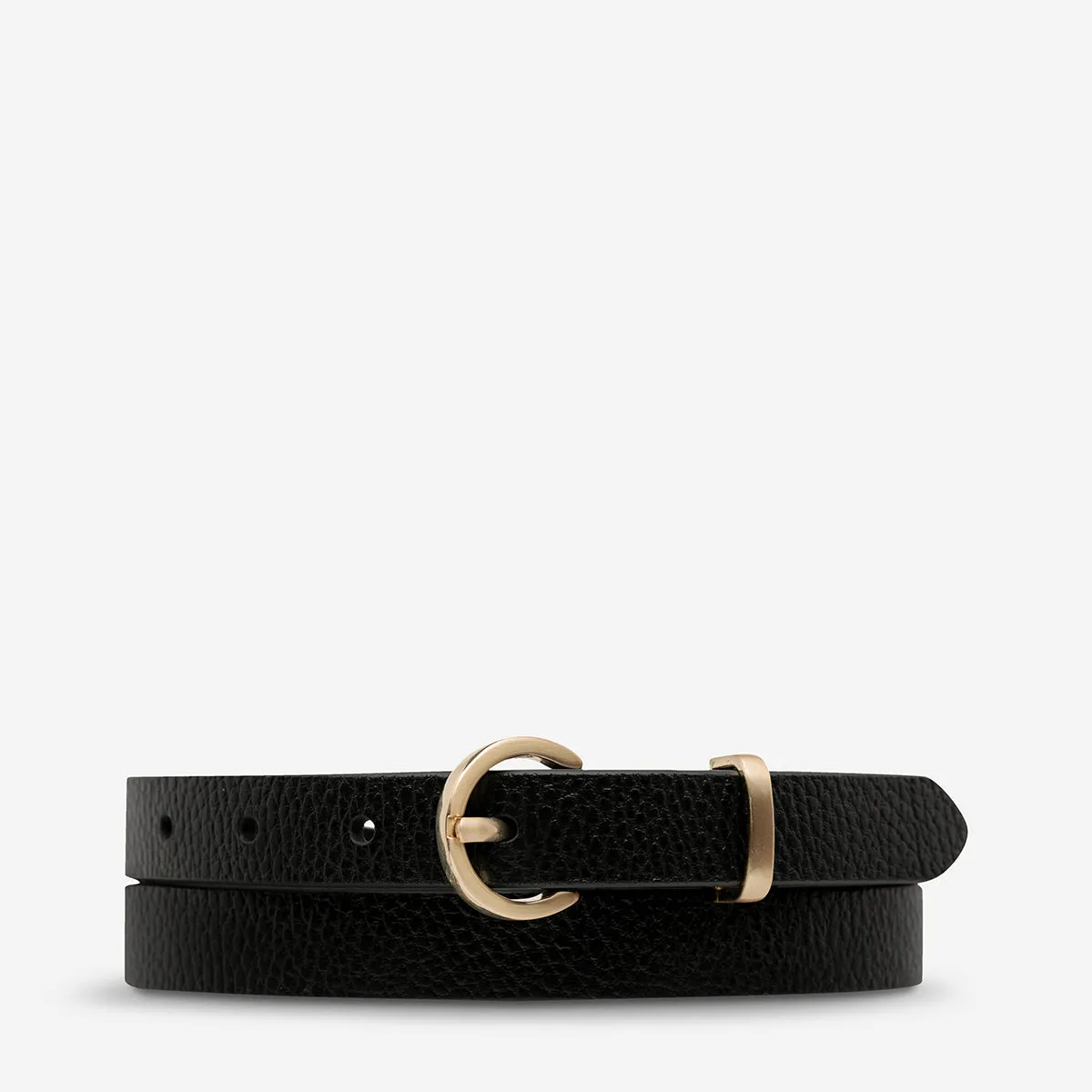 Happens All The Time Belt - Black/Gold