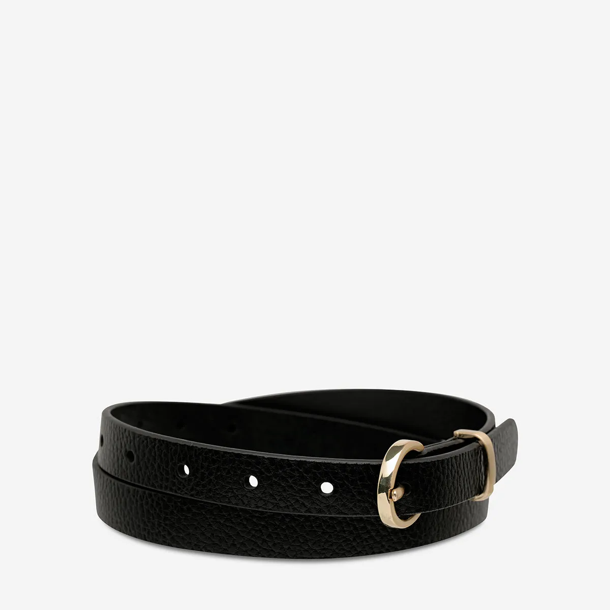 Happens All The Time Belt - Black/Gold