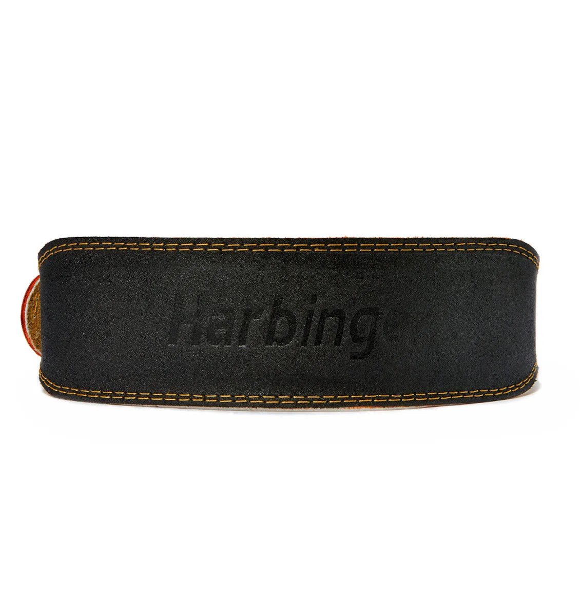 Harbinger 4" Padded Leather Weight Lifting Belt - Black
