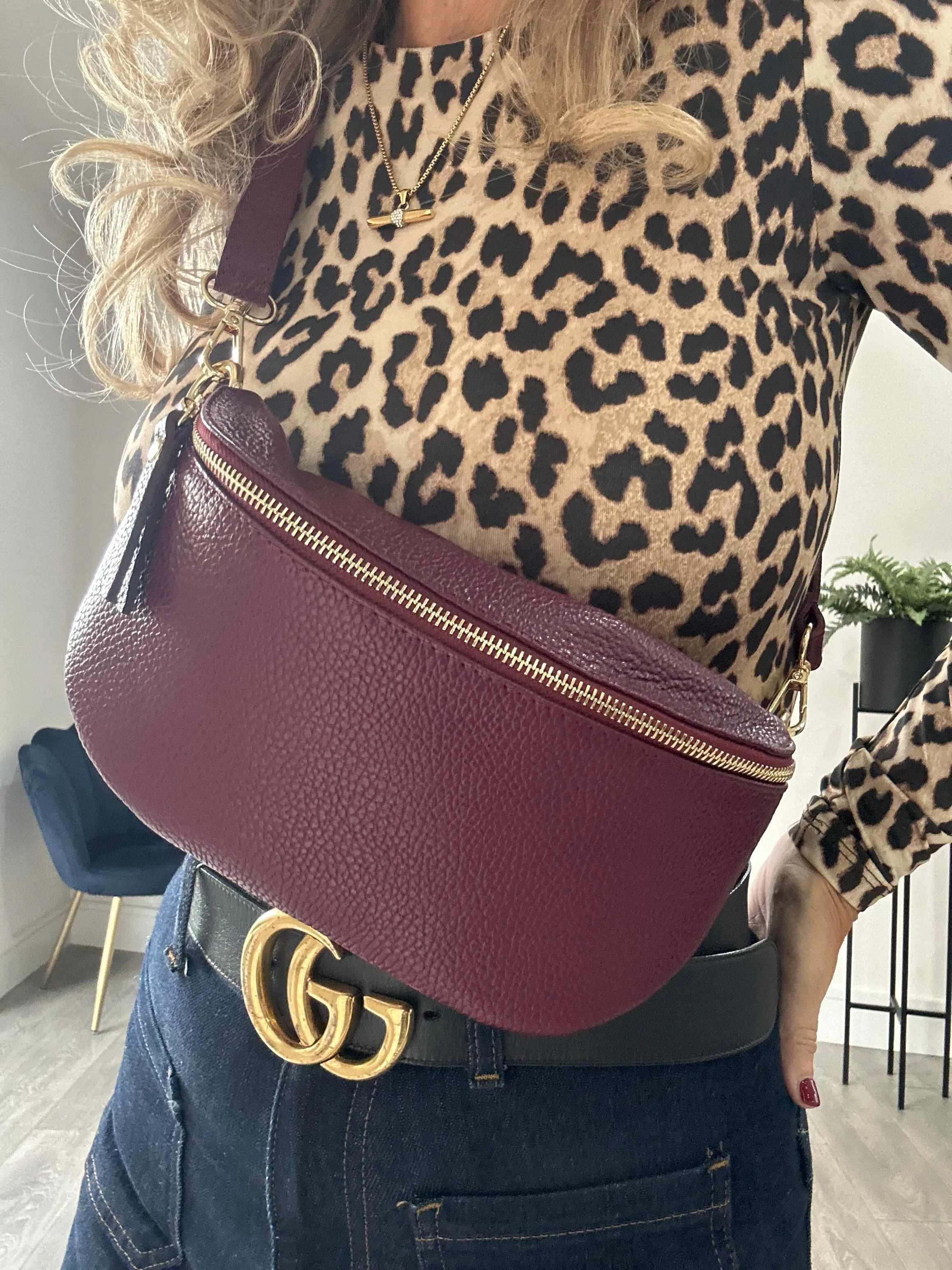 Harley Crossbody Sling Bag | Burgundy