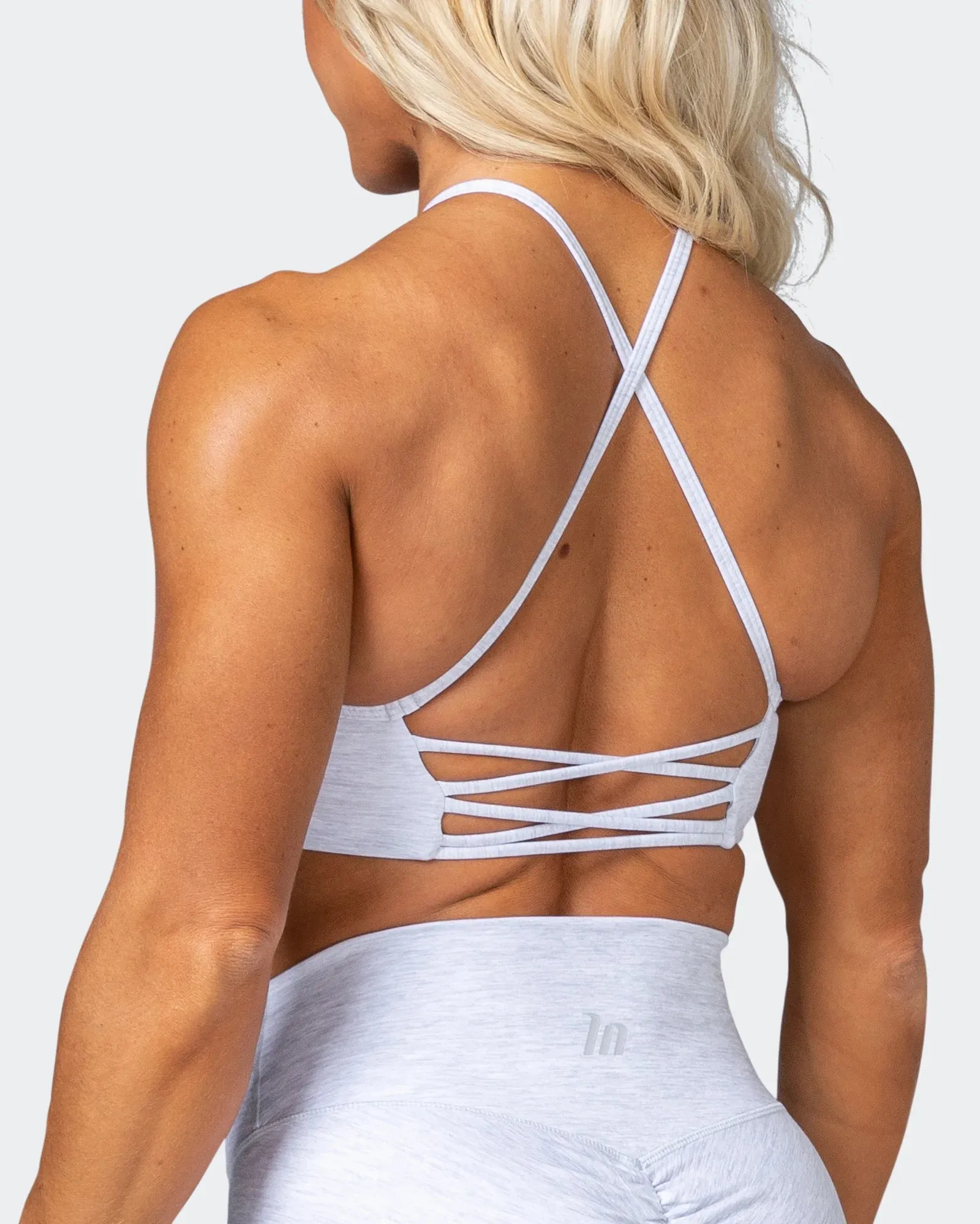 HBxMN Enticing Bralette - White Grey Marl