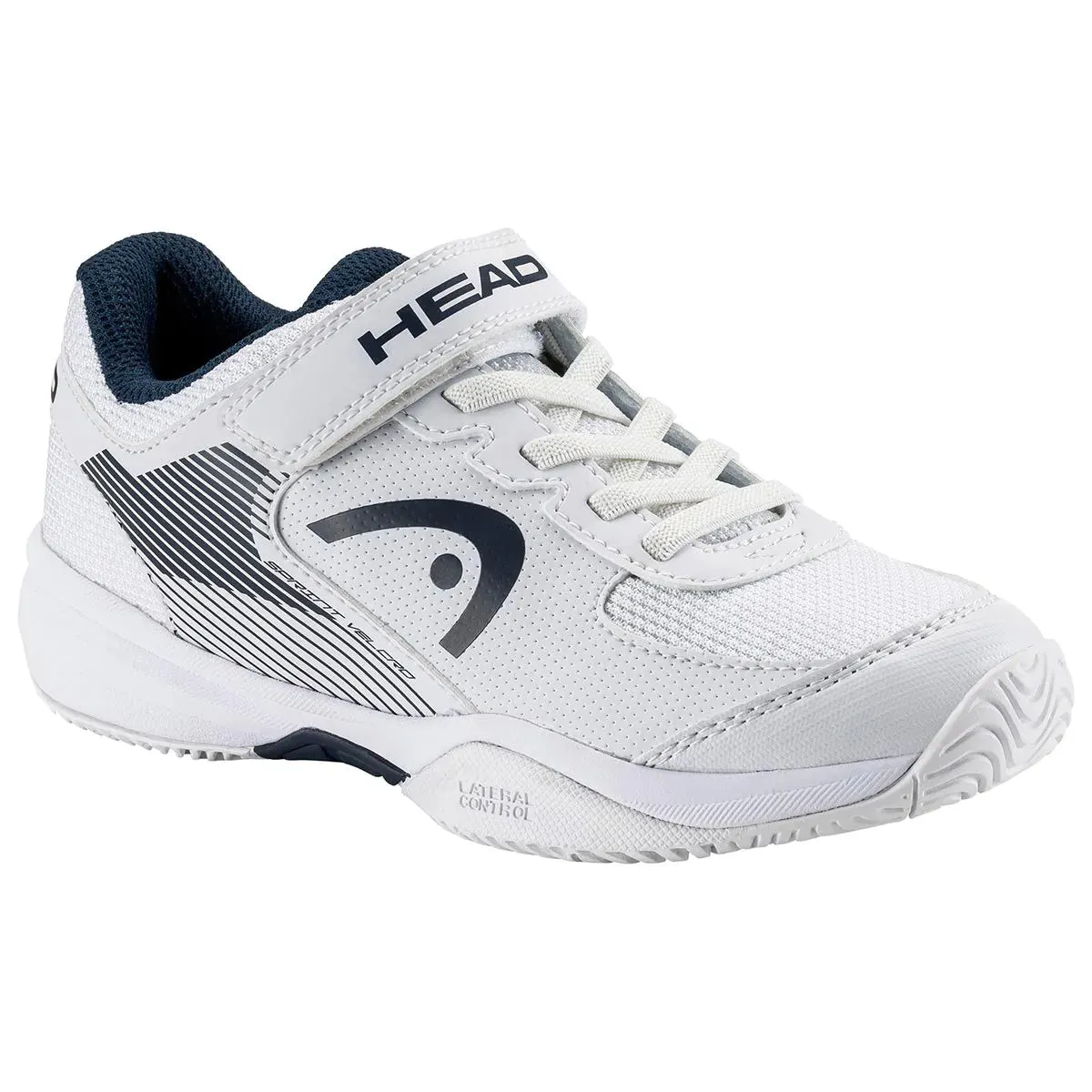 Head Sprint Velcro 3.0 Kids Tennis Shoe (White/Blueberry) (Clearance Sale)