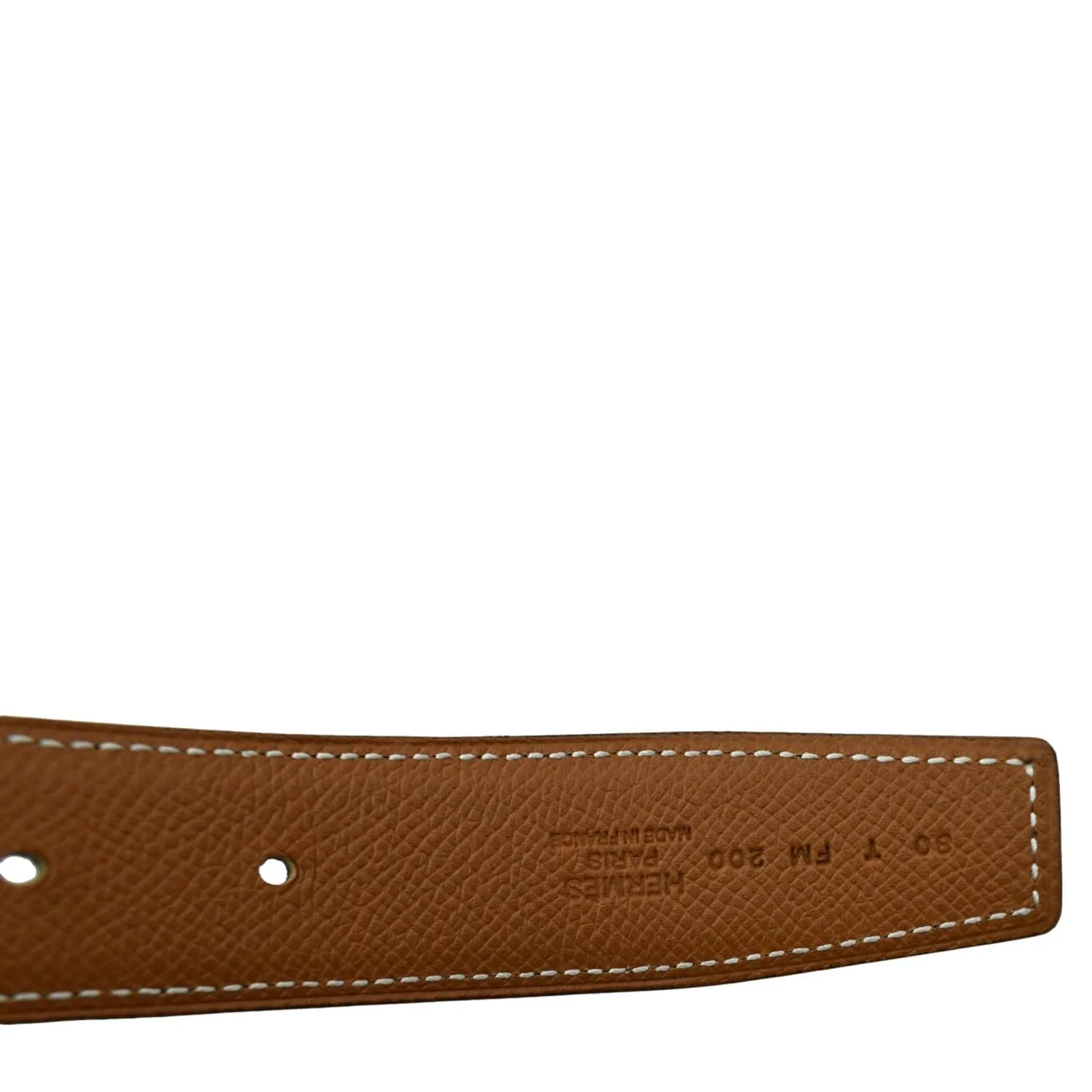 HERMES Constance H Buckle Reversible Belt Black