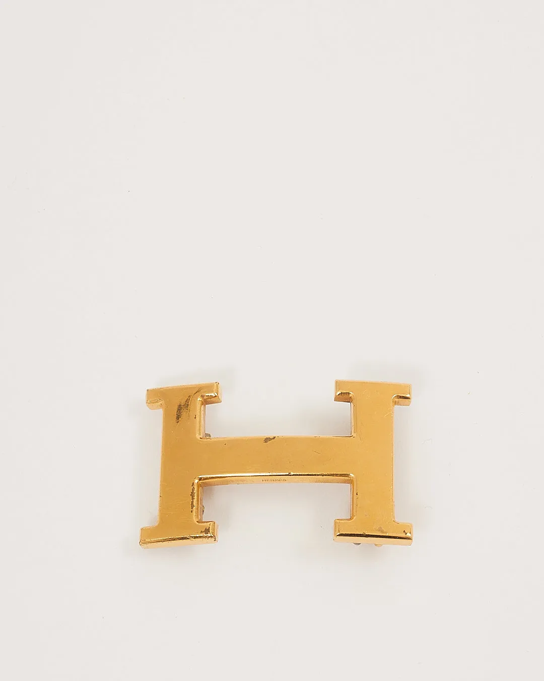 Hermes Gold Tone H Logo Buckle