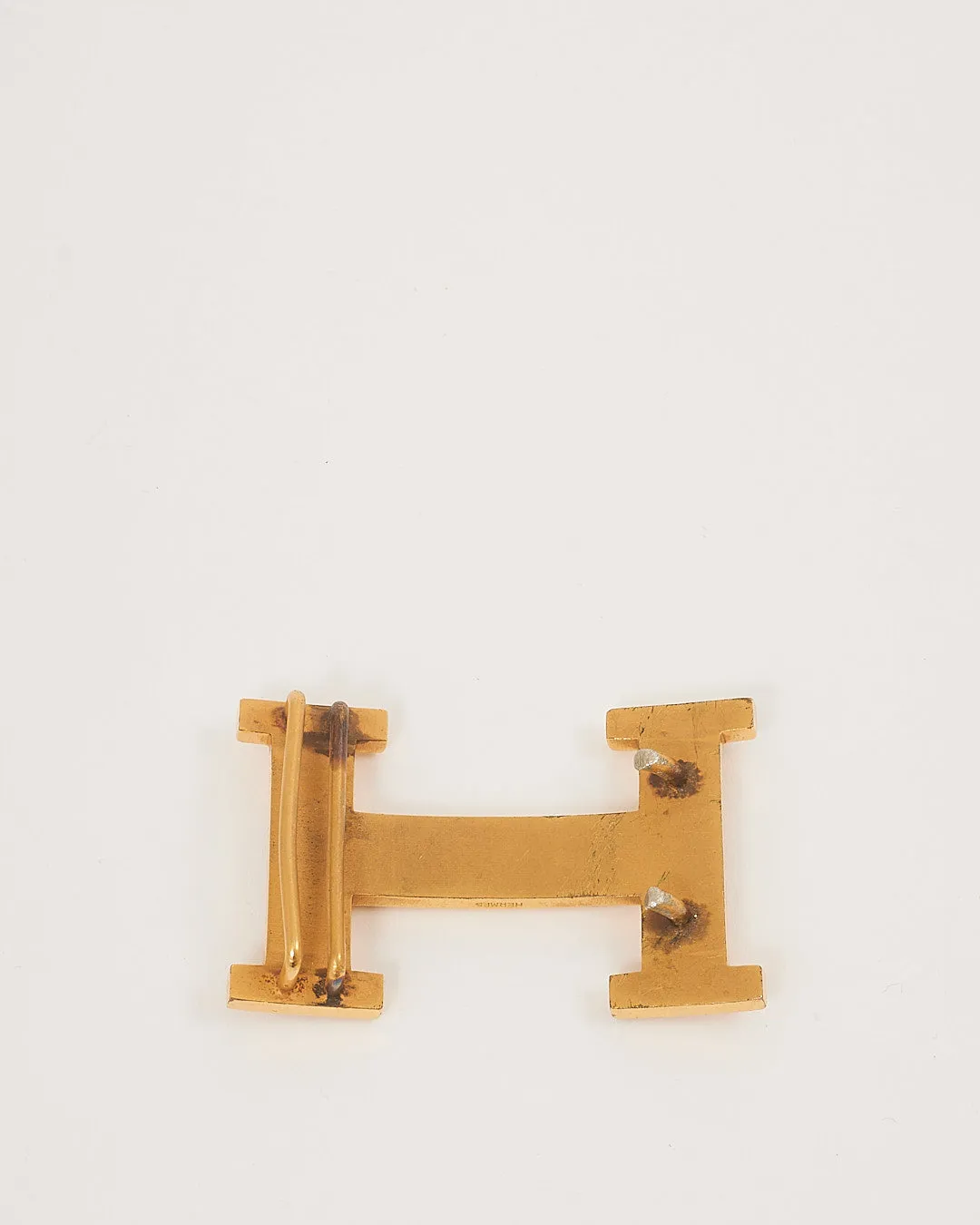 Hermes Gold Tone H Logo Buckle