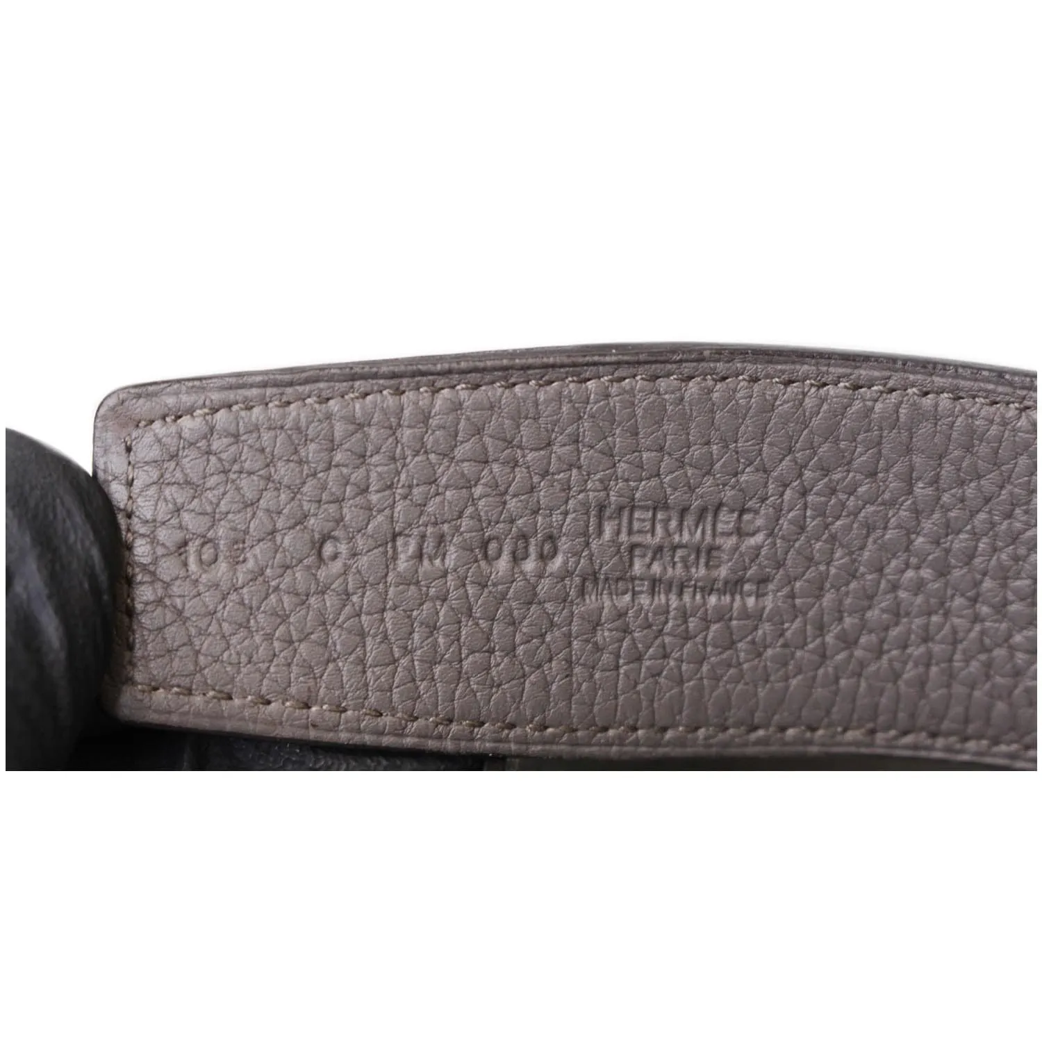 HERMES H Buckle Reversible Leather Belt Black Size 48