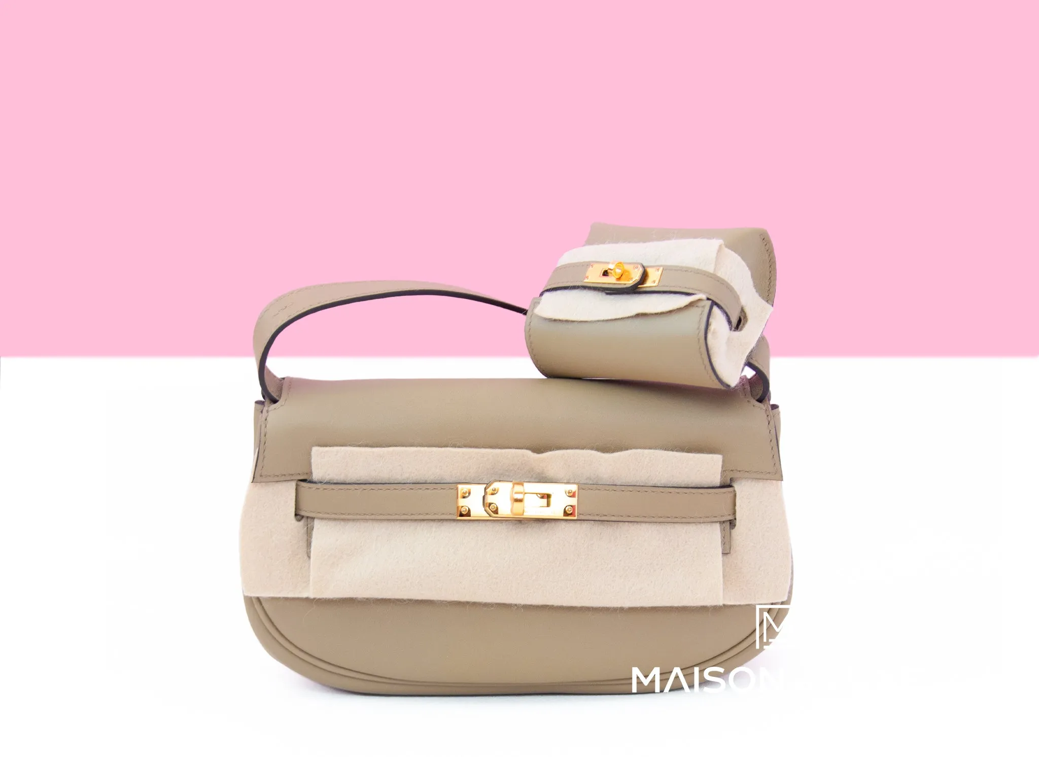 Hermes Kelly Moove Beige Marfa Swift Gold Hardware